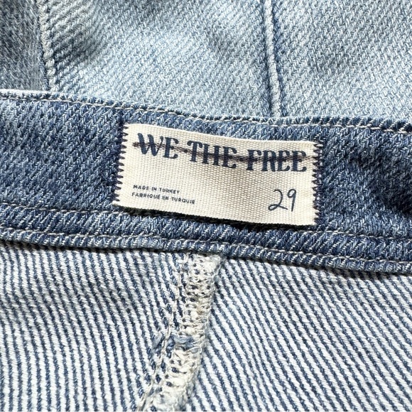 NWT Free People We The Free Osaka Relaxed Baggy Denim Jean Shorts Blue 29 - Picture 11 of 12